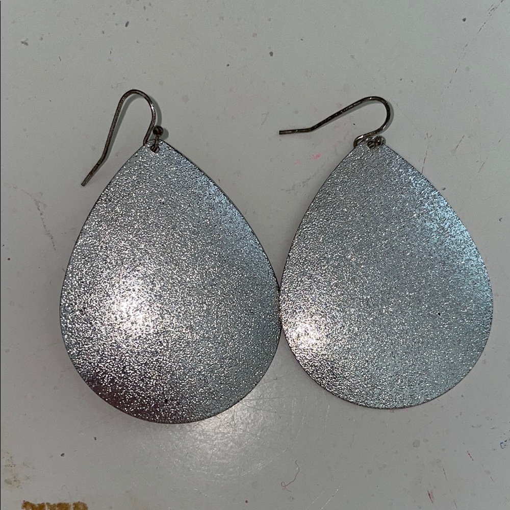 Silver Teardrop Earrings